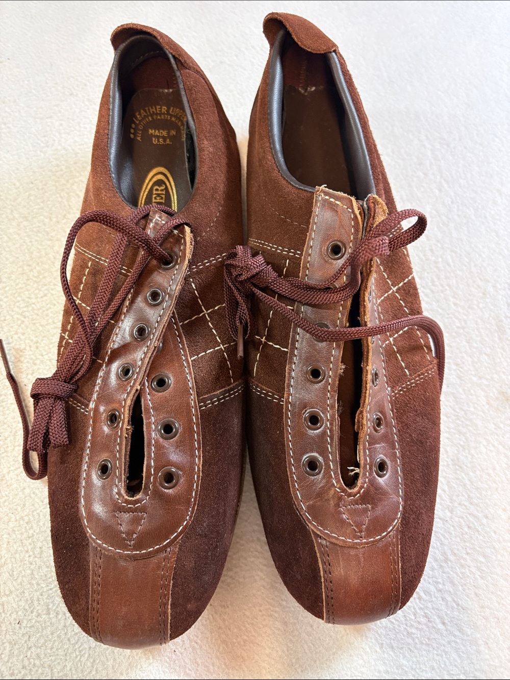 Dexter Brown Suede & Leather bowling shoes